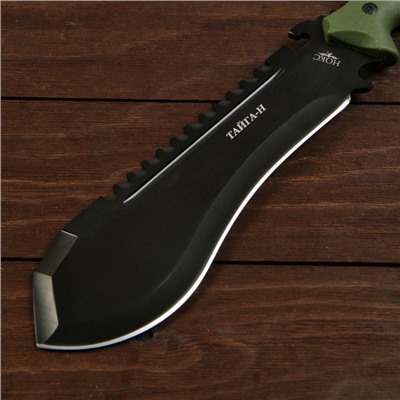 Нож-мачете походный "Тайга-Н" сталь - AUS8, рукоять - резина, 37 см