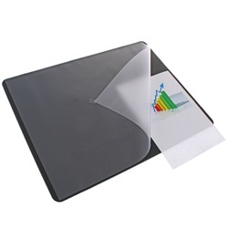 Накладка на стол Durable, 530 × 400 мм, нескользящая основа, чёрная