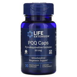 Life Extension, PQQ в капсулах, пирролохинолинхинон, 20 мг, 30 вегетарианских капсул