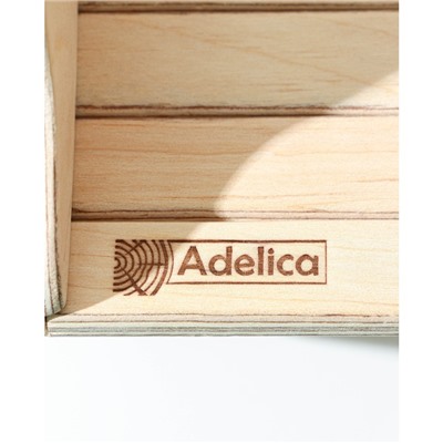 Корзинка для хлеба с двумя ручками Adelica, 26×20×12,8 см, берёза