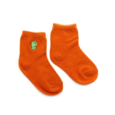 Детские носки 1-3 года 10-14 см "Динозаврики" Оранжевые
