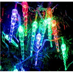 Рождественская гирлянда "Сосулька" 4,5 м (28 лампочек) цветная
