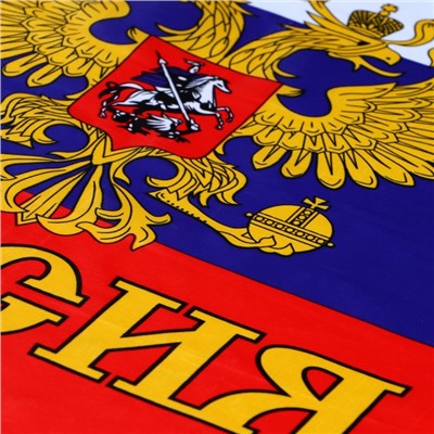 Флаг России с гербом, 60 х 90 см