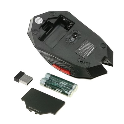 Мышь Nakatomi Navigator MRON-08U, беспроводная, оптическая, 1600 dpi, USB, черная