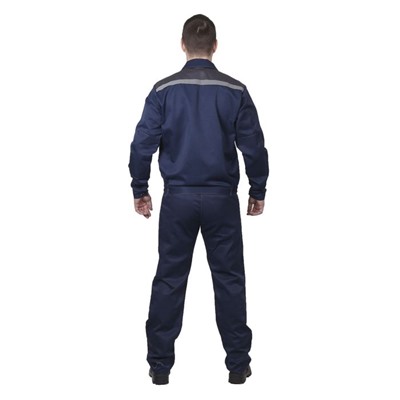 Костюм «Легион», п/комбенизон+куртка, хлопок/полиэфир, размер 56-58/170-176, цвет тёмно-синий/серый