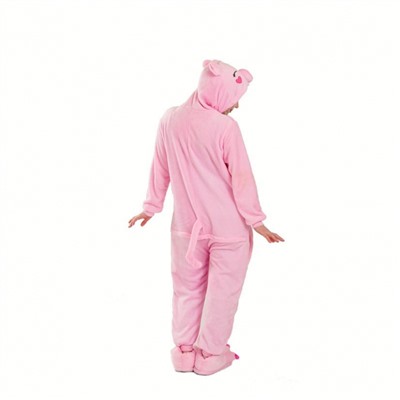 Кигуруми для взрослых пижамка Свинка розовая