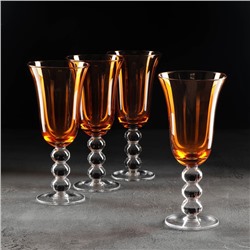Набор бокалов «Карнавал», 400 мл, 9,7×22,3 см, 4 шт, цвет оранжевый