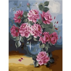 Картина по номерам 40х50 - Розовые пионы