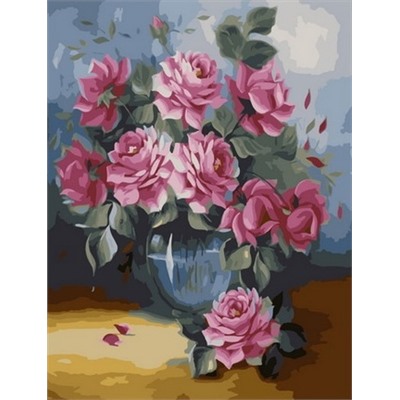 Картина по номерам 40х50 - Розовые пионы