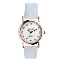 Часы наручные женские "Аннеси", d=3.5 см, белый ремешок