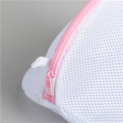 Мешок для стирки нижнего белья Доляна, 20×20×20 см, трёхслойный, крупная сетка, цвет МИКС