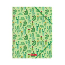 Папка на резинке A4 ErichKrause "Tropical Cactus", 5 мм, 550 мкм, с рисунком