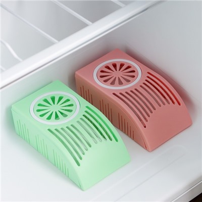Поглотитель запаха для холодильника, 13×7 см, цвет МИКС