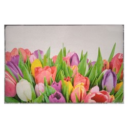 Наклейка на кафельную плитку "Букет разноцветных тюльпанов" 60х90 см