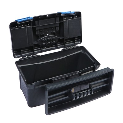 Ящик для инструмента ТУНДРА, 13", 320 х 175 х 160 мм, пластиковый, два органайзера