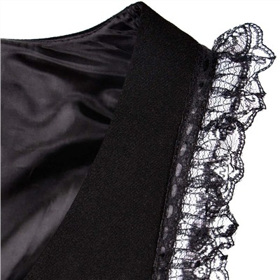 Сарафан с кружевом Техноткань черного цвета для девочки