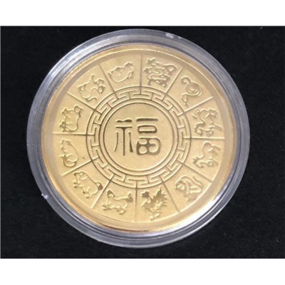 Сувенирная монета Бык HY392 Заказ от 3х шт.
