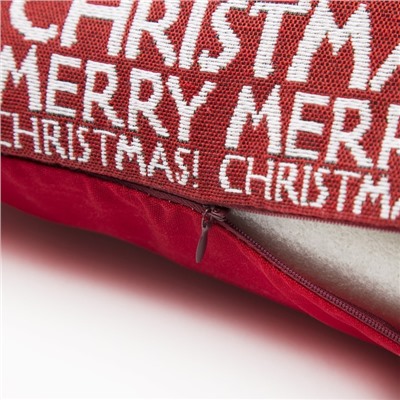 Наволочка декоративная Этель "Merry christmas", 44*44±3 см, 100%п/э, гобелен