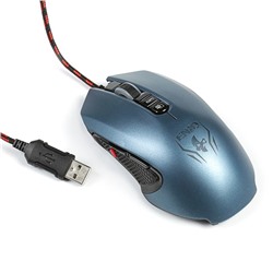 Мышь Jet.A ENIO JA-GH23, игровая, проводная, оптическая, 3000 dpi, USB, чёрно-синяя