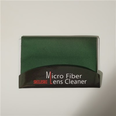 Салфетка для очков TAO №01 в индивидуальной упаковке, цвет зелёный