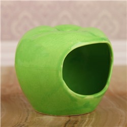 Кормушка для хомячков "Яблоко"  цвет зеленый