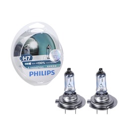 Лампа автомобильная Philips X-treme Vision, H7, 12 В, 55 Вт, набор 2 шт, 12972XV+S2