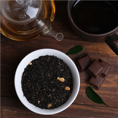 Чай чёрный в тубусе "Сильному духом 23.02.", бергамот и лимон 100 г