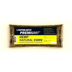 Прикормка Конопля натуральная с кукурузой Карпомания Premium 550г