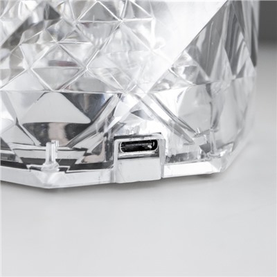 Настольная лампа "Хрустальный замок" LED 1Вт  4000К USB сенсорный 9х9х21.5 см