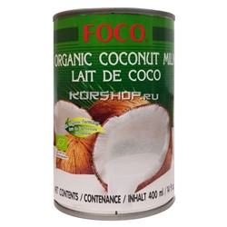 Органическое кокосовое молоко Foco 10-12%, Таиланд, 400 мл