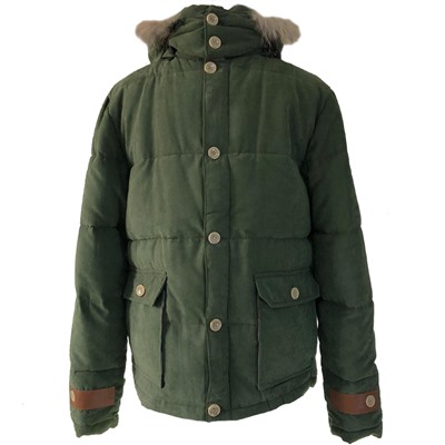 Размер 52. Современная утепленная мужская куртка Adrian цвета Army Green.