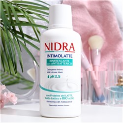 Гель для интимной гигиены освежающий NIDRA с молочными протеинами и алоэ, 500 мл