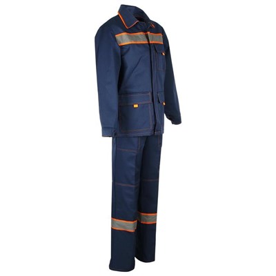 Костюм рабочий для защиты от ОПЗ и МВ, куртка+брюки, хлопок/полиэфир, размер 44-46/182-188