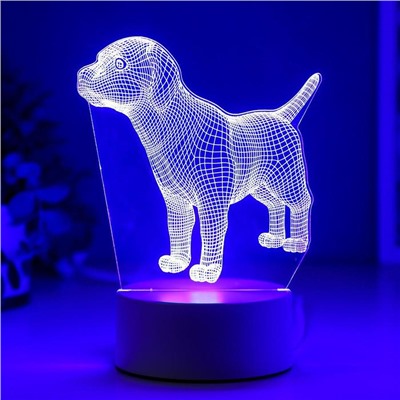 Светильник "Собачка" LED RGB от сети
