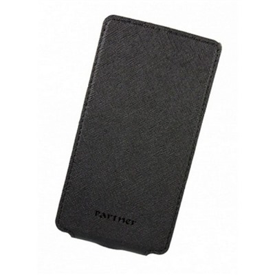 Чехол Partner Flip-case 3,8", черный  (размер 6.3*12.2 см)