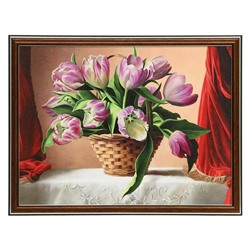 Картина "Тюльпаны" 30х40 (33*43) см
