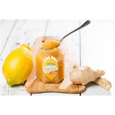 Мармелад лимон с имбирем Без сахара Фитнес-линия 200 гр.