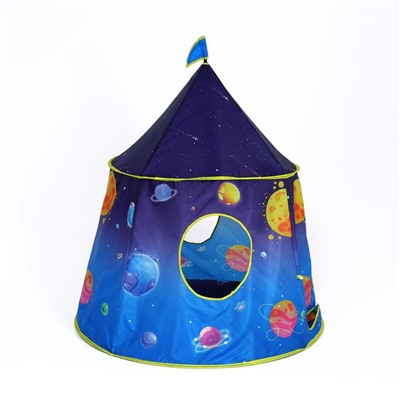 Детская игровая палатка «Космос» 110×110×125 см, синий
