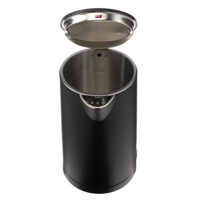 Чайник электрический "Добрыня" DO-1245B, пластик, колба металл, 1.8 л, 2000 Вт, чёрный