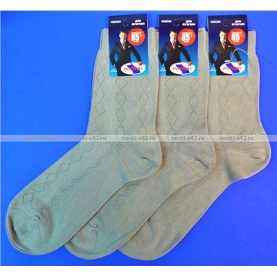 Ростекс (Рус-текс) носки мужские сетка К-21 серые 10 пар