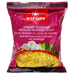 Пшеничная лапша б/п со вкусом креветок Vifon, Вьетнам, 60 г