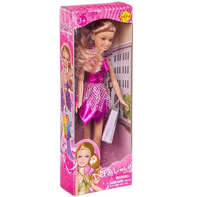 Кукла Defa Lucy с сумочкой 9", в ассорт. 4 вида, BOX, арт. 8220.