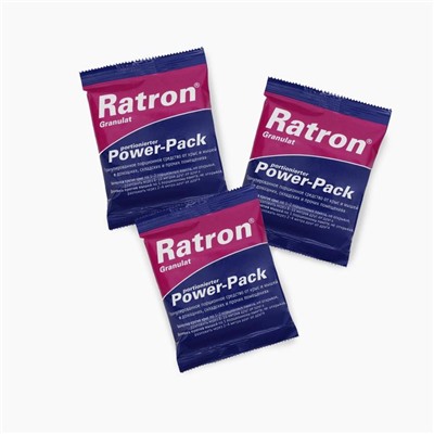 Средство порционное RATRON Granulat Power-Pack от крыс и мышей в пакетах, 40 г