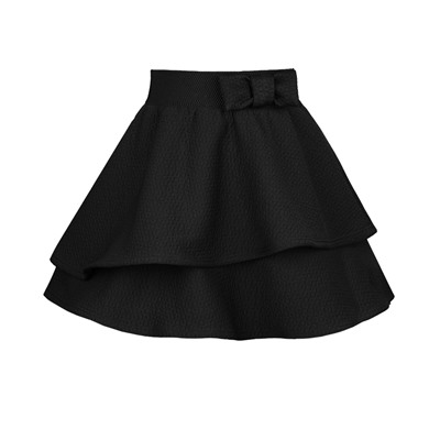 Школьная юбка для девочки чёрного цвета 83337-ДШ21