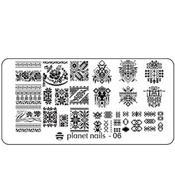 Пластина для Stamping Nail Art  Planet Nails 10898 (06)