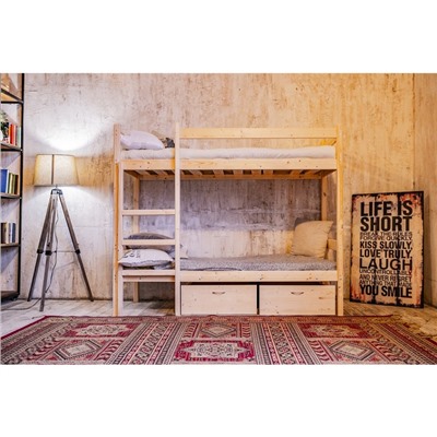 Двухъярусная кровать «Т2», 70 × 190 см, цвет сосна