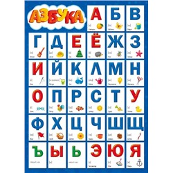 071.128 Мини-плакат А4 Азбука/Прописные буквы (двусторонний)