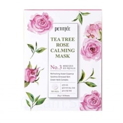 PTF  Успокаивающая тканевая маска с экстрактом чайного дерева и розы Tea Tree Rose,30гр