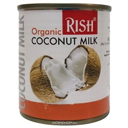 Органическое кокосовое молоко 17-19% жирности Rish, Шри-Ланка, 225 мл