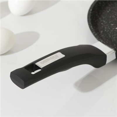 Сковорода блинная Гранит black. Induction Pro, d=22 см, пластиковая ручка, антипригарное покрытие, цвет чёрный
